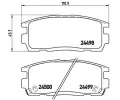 BREMBO Sada brzdovch destiek - kotouov brzda ‐ BRE P10004