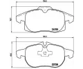 Sada brzdovch destiek BREMBO ‐ BRE P10011