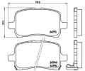 Sada brzdov�ch desti�ek&nbsp;BREMBO&nbsp;&dash;&nbsp;BRE P10015