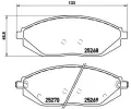 Sada brzdovch destiek BREMBO ‐ BRE P10054