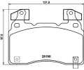 Sada brzdovch destiek BREMBO ‐ BRE P10064