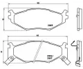 Sada brzdovch destiek BREMBO ‐ BRE P11007