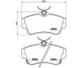 Sada brzdovch destiek BREMBO ‐ BRE P11012