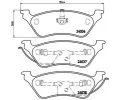 BREMBO Sada brzdovch destiek - kotouov brzda ‐ BRE P11014