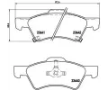 Sada brzdovch destiek BREMBO ‐ BRE P11015