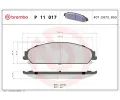 BREMBO Sada brzdovch destiek - kotouov brzda ‐ BRE P11017
