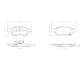 Sada brzdovch destiek BREMBO ‐ BRE P11031