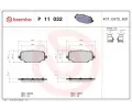 Sada brzdovch destiek BREMBO ‐ BRE P11032