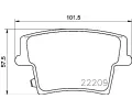 Sada brzdových destiček BREMBO ‐ BRE P11040 Sada brzdových destiček BREMBO ‐ BRE P11040