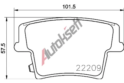 BREMBO Sada brzdovch destiek BRE P 11 040, BRE P11040