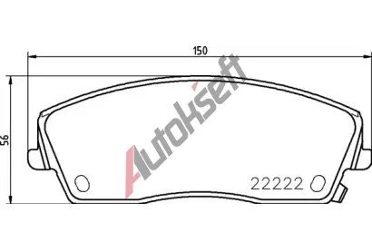 BREMBO Sada brzdovch destiek BRE P 11 041, BRE P11041