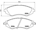 Sada brzdovch destiek BREMBO ‐ BRE P15002