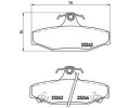 BREMBO Sada brzdovch destiek - kotouov brzda ‐ BRE P15004