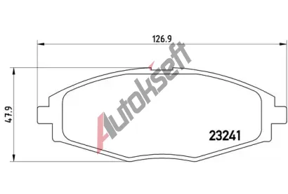 BREMBO Sada brzdovch destiek - kotouov brzda BRE P15006, P 15 006