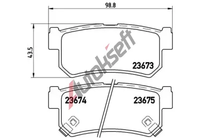 BREMBO Sada brzdovch destiek - kotouov brzda BRE P15010, P 15 010