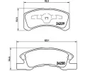 Sada brzdovch destiek BREMBO ‐ BRE P16011