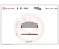 BREMBO Sada brzdovch destiek - kotouov brzda ‐ BRE P23002