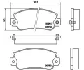 BREMBO Sada brzdovch destiek - kotouov brzda ‐ BRE P23013
