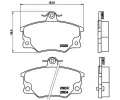 Sada brzdovch destiek BREMBO ‐ BRE P23017