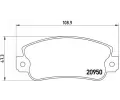 Sada brzdovch destiek BREMBO ‐ BRE P23021