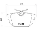 Sada brzdovch destiek BREMBO ‐ BRE P23026