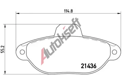 BREMBO Sada brzdovch destiek - kotouov brzda BRE P23060, P 23 060