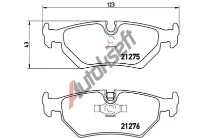 BREMBO Sada brzdovch destiek - kotouov brzda BRE P23062, P 23 062