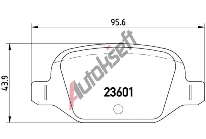 BREMBO Sada brzdovch destiek - kotouov brzda BRE P23064, P 23 064