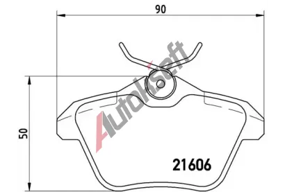 BREMBO Sada brzdovch destiek - kotouov brzda BRE P23067, P 23 067