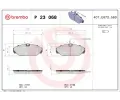 Sada brzdovch destiek BREMBO ‐ BRE P23068