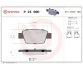 Sada brzdových destiček BREMBO ‐ BRE P23080 Sada brzdových destiček BREMBO ‐ BRE P23080