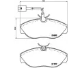 BREMBO Sada brzdovch destiek - kotouov brzda ‐ BRE P23083