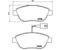 BREMBO Sada brzdovch destiek - kotouov brzda ‐ BRE P23087