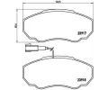 Sada brzdovch destiek BREMBO ‐ BRE P23091