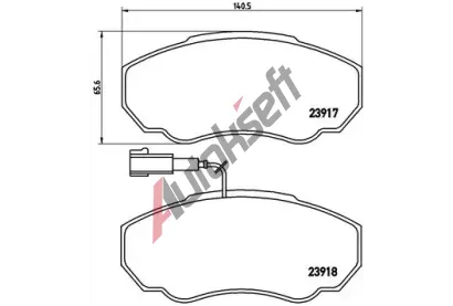 BREMBO Sada brzdovch destiek - kotouov brzda BRE P23091, P 23 091