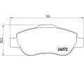 BREMBO Sada brzdovch destiek - kotouov brzda ‐ BRE P23097