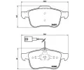 Sada brzdovch destiek BREMBO ‐ BRE P23103