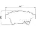 Sada brzdovch destiek BREMBO ‐ BRE P23104