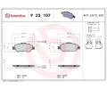 BREMBO Sada brzdovch destiek - kotouov brzda ‐ BRE P23107