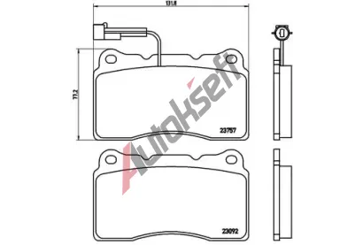 BREMBO Sada brzdovch destiek - kotouov brzda BRE P23115, P 23 115