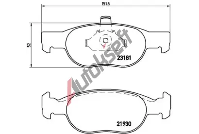 BREMBO Sada brzdovch destiek - kotouov brzda BRE P23125, P 23 125