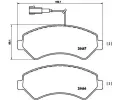 Sada brzdovch destiek BREMBO ‐ BRE P23136