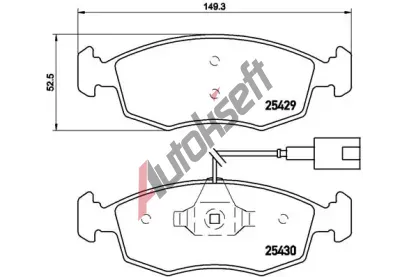 BREMBO Sada brzdovch destiek BRE P23138, P 23 138