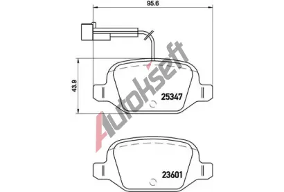 BREMBO Sada brzdovch destiek BRE P23146, P 23 146