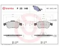 BREMBO Sada brzdovch destiek BREMBO XTRA LINE ‐ BRE P23148X
