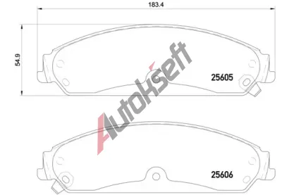BREMBO Sada brzdovch destiek BRE P23149, P 23 149