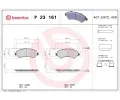 BREMBO Sada brzdovch destiek ‐ BRE P23161