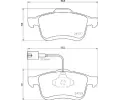 Sada brzdovch destiek BREMBO ‐ BRE P23163