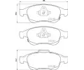 Sada brzdovch destiek BREMBO ‐ BRE P23165