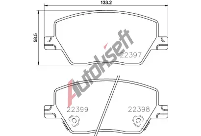 BREMBO Sada brzdovch destiek BRE P23170, BRE P 23 170